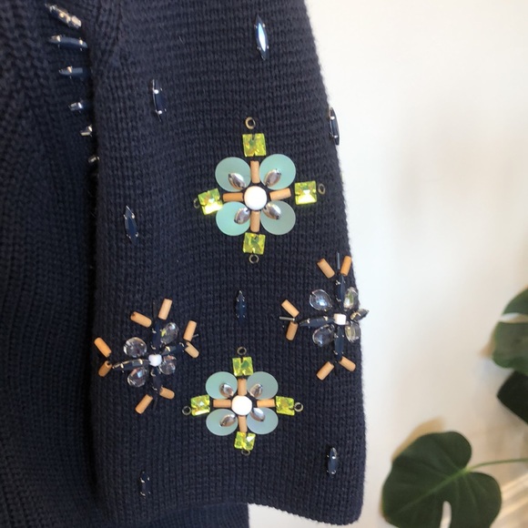 NWT. Never worn. Gorgeous Banana republic blue sweater. Size small. - Picture 2 of 8